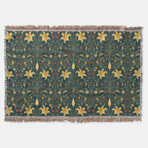 William Morris Golden Lily Vintage Prärafaelit Decke