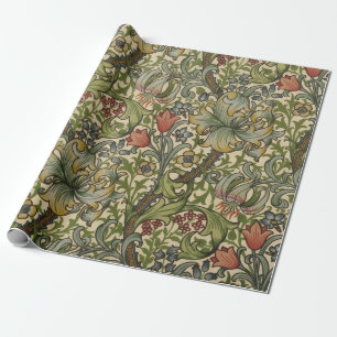 William Morris Golden Lily Vintage Präraffaelit Geschenkpapier