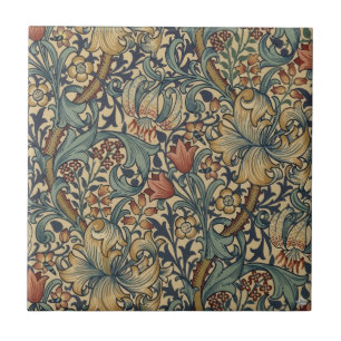 William Morris Golden Lily Vintage Präraffaelitisc Fliese