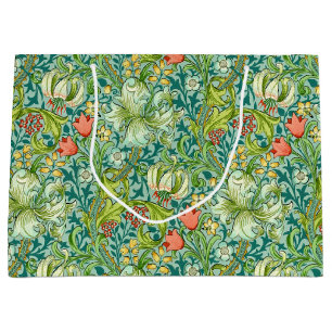 William Morris Golden Lily Vintages Blumendesign Große Geschenktüte