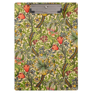 William Morris Golden Lily Vintages Blumendesign Klemmbrett