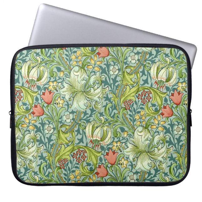 William Morris Golden Lily Vintages Muster Laptopschutzhülle (Vorderseite)
