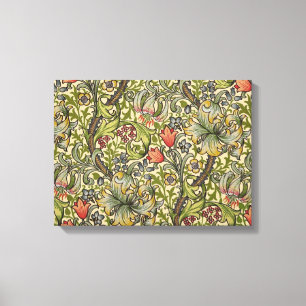 William Morris Golden Living Relected Pattern Leinwanddruck