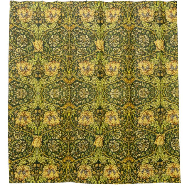 William Morris Golden the Honeysuckle 2 Duschvorhang (Vorderseite)