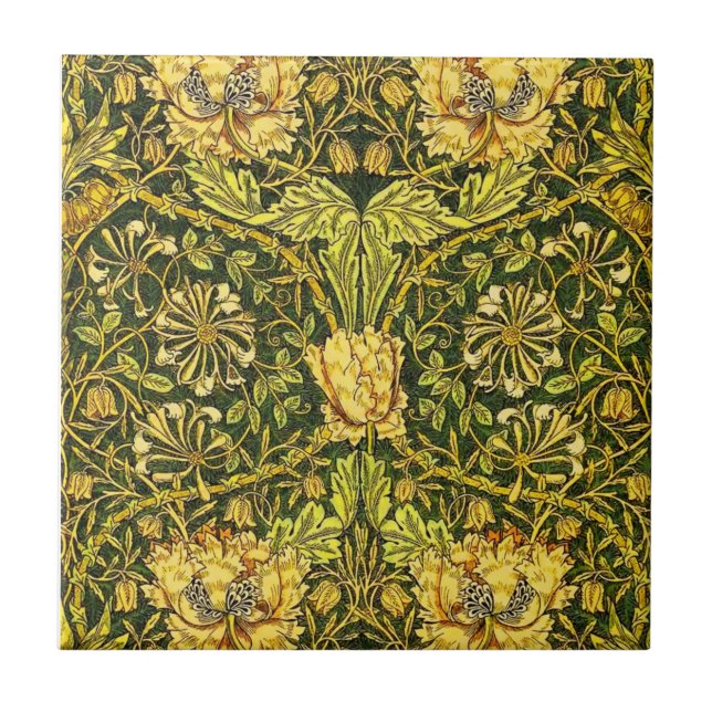 William Morris Golden the Honeysuckle 2 Fliese (Vorderseite)