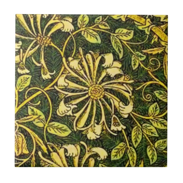 William Morris Golden the Honeysuckle 3 Fliese (Vorderseite)