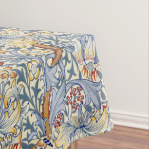 William Morris Goldene Lilie Viktorianisch Botanis Tischdecke