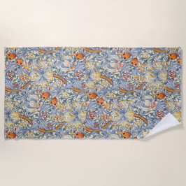 William Morris Goldene Lilie viktorianische Tapete Strandtuch