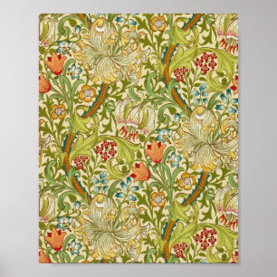 William Morris Goldene Lilie Vintage Prä-Rafaeliti Poster