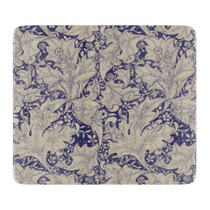 William Morris Goldlack Muster Antique Blau Schneidebrett