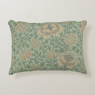 William Morris Grafton Blumenmuster Salbeigrün Dekokissen