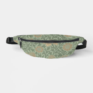 William Morris Grafton Blummenmuster Salbeigrün Bauchtasche