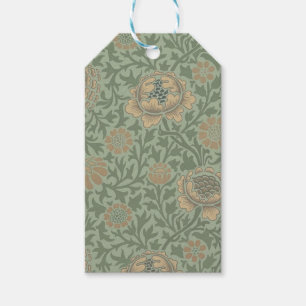 William Morris Grafton Blummenmuster Salbeigrün Geschenkanhänger