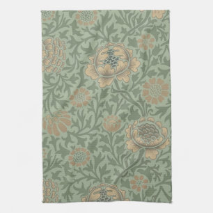 William Morris Grafton Blummenmuster Salbeigrün  Geschirrtuch