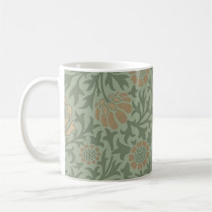 William Morris Grafton Blummenmuster Salbeigrün Kaffeetasse