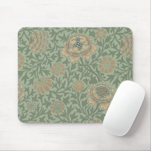 William Morris Grafton Blummenmuster Salbeigrün  Mousepad
