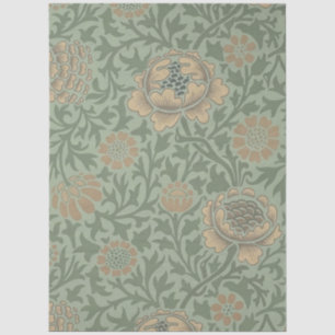 William Morris Grafton Blummenmuster Salbeigrün Seidenpapier