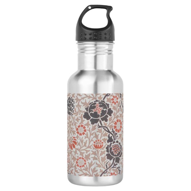 William Morris Grafton Botanic Art Design Edelstahlflasche (Vorderseite)