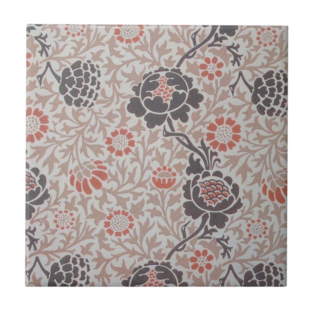 William Morris Grafton Botanic Art Design Fliese (Vorderseite)