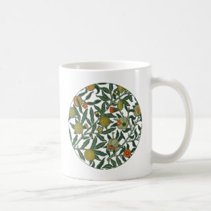 William Morris Granatapfel Blaue Farbige Tapete Tasse