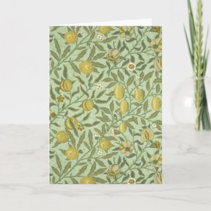 William Morris Granatapfel-Frucht-Design Karte