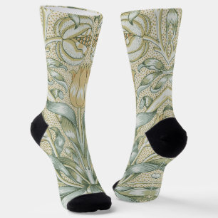 William Morris Granatapfel-Muster Antike Lilie Socken