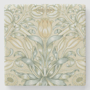 William Morris Granatapfel-Muster Antike Lilie Steinuntersetzer