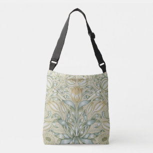 William Morris Granatapfel-Muster Antike Lilie Tragetaschen Mit Langen Trägern