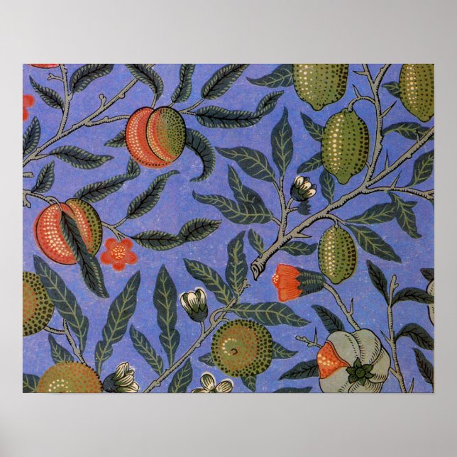 William Morris Granatapfel Tapete Poster (Vorne)