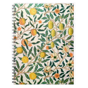 William Morris Granatapfel Vintage  Notizblock