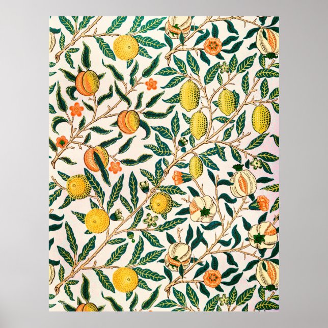 William Morris Granatapfel Vintage  Poster (Vorne)