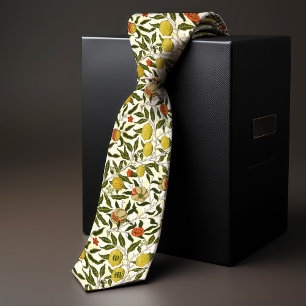 William Morris Granatäpfel Zitronen Gelbe Früchte Krawatte