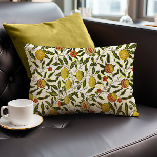 William Morris Granatäpfel Zitronen Gelbe Früchte Lendenkissen