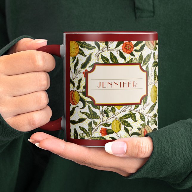 William Morris Granatapfelmuster Lemons Tasse (Von Creator hochgeladen)