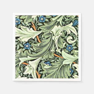 William Morris - Granville, blau und grün groß Serviette