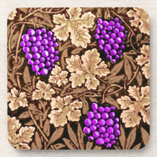 William Morris Grapevine, braun und Lila Untersetzer