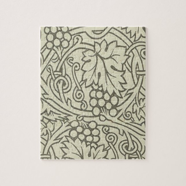 William Morris Grapevine Green Wallpaper Puzzle (Vertikal)