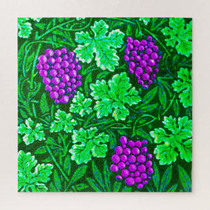 William Morris Grapevine, Lila und grün Puzzle
