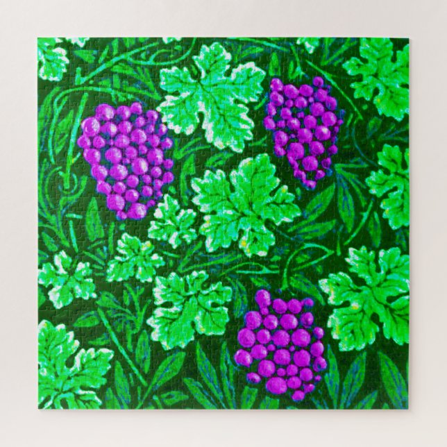 William Morris Grapevine, Lila und grün Puzzle (Vertikal)
