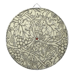 William Morris Grapevine Sage Wallpaper Dartscheibe