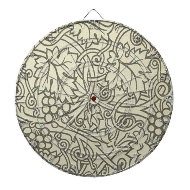 William Morris Grapevine Sage Wallpaper Dartscheibe (vorne)