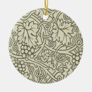 William Morris Grapevine Sage Wallpaper Keramik Ornament