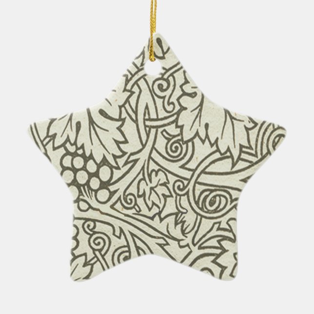 William Morris Grapevine Sage Wallpaper Keramikornament (Vorne)