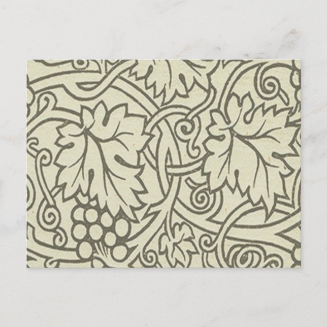 William Morris Grapevine Sage Wallpaper Postkarte (Vorderseite)