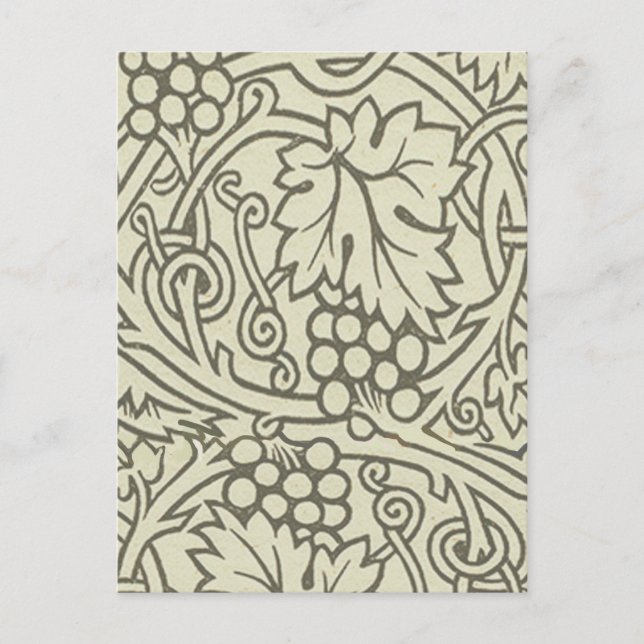 William Morris Grapevine Sage Wallpaper Postkarte (Vorderseite)