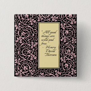 William Morris Grapevine Vine Leaf Pattern Button