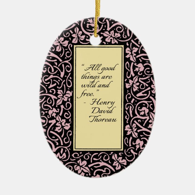 William Morris Grapevine Vine Leaf Pattern Keramik Ornament (Vorne)