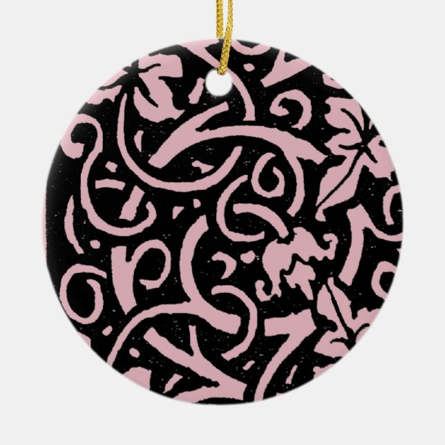 William Morris Grapevine Vine Leaf Pattern Keramikornament (Vorne)