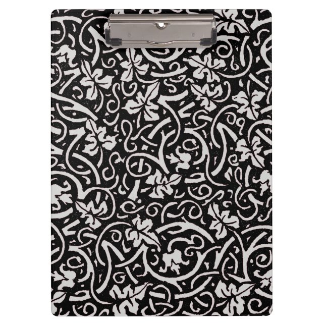 William Morris Grapevine Vine Leaf Pattern Klemmbrett (Vorderseite)