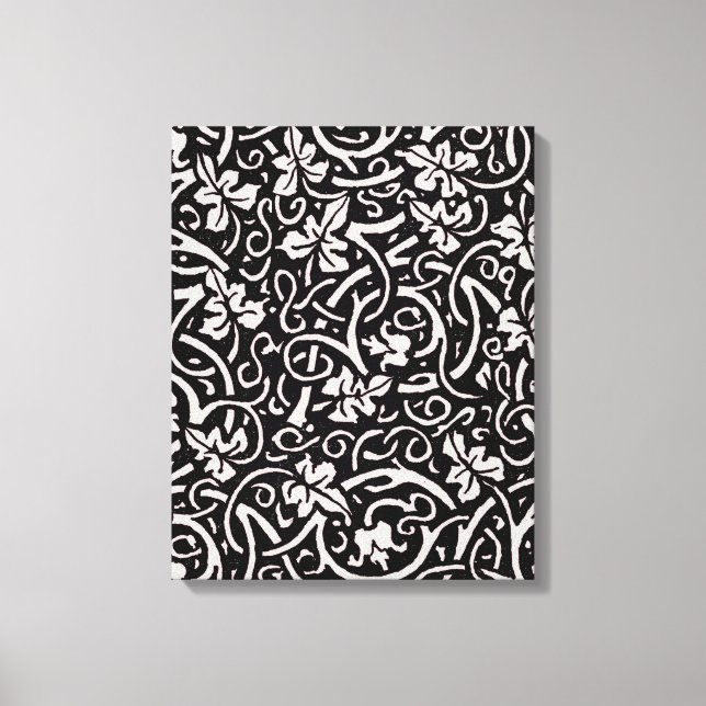 William Morris Grapevine Vine Leaf Pattern Leinwanddruck (Vorderseite)